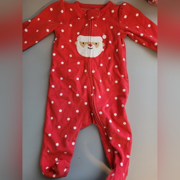 Carters Child of Mine Santa sleeper 3-6m - Picture 1 of 2